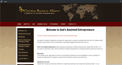 Desktop Screenshot of christianbusinessalliance.com